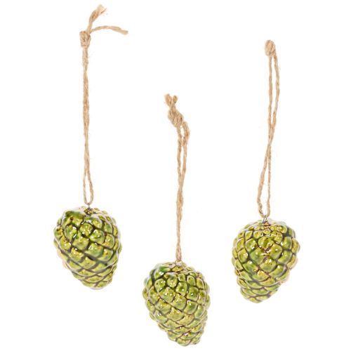 Itens Pingentes de pinha para decoração de outono, 5 cm, 3 peças