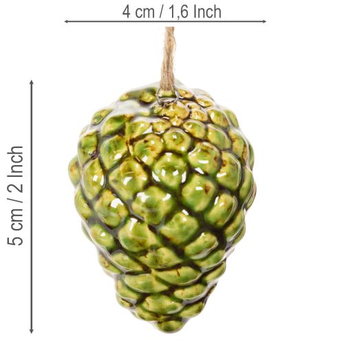 Itens Pingentes de pinha para decoração de outono, 5 cm, 3 peças