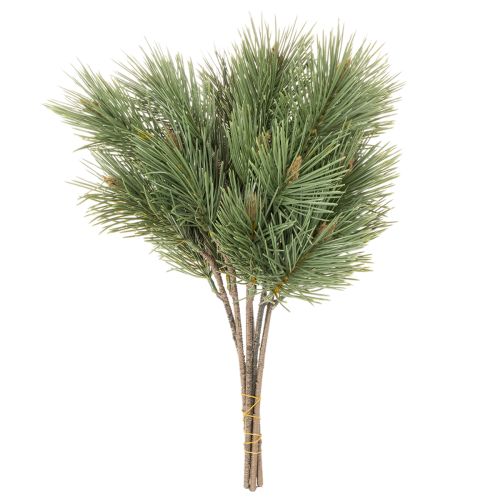 Ramo decorativo artificial de pinheiro para arranjos, 39 cm, 6 peças | Floristik24.pt