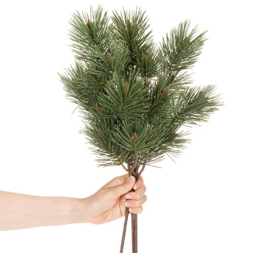 Ramo de pinheiro artificial decorativo, 55 cm, 3 peças | Floristik24.pt