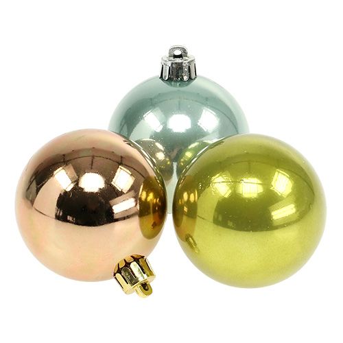 Floristik24 Bola de plástico Ø6cm em cores sortidas. 10 PCS