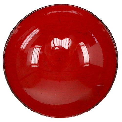 Floristik24 Taça decorativa redonda vermelha Ø22cm Alt.6,5cm