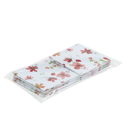 Floristik24 Saco de papel de 10,5 cm x 10,5 cm com padrão 8 unidades