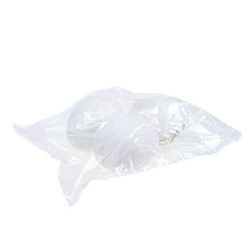 Floristik24 Ovo de plástico maxi 20cm branco para pendurar 3 unidades