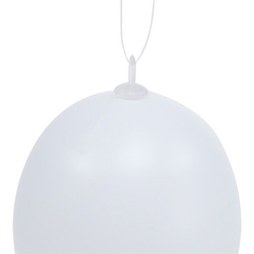 Floristik24 Ovo de plástico para pendurar 6cm branco 12pcs