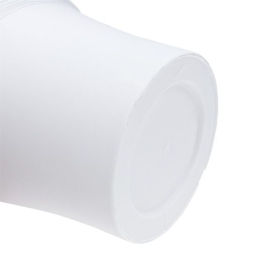 Itens Pote de plástico “Irys” branco Ø19cm Alt.16cm 1ud