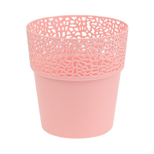 Floristik24 Plantador de plástico rosa Ø14,5cm A15,5cm 1p