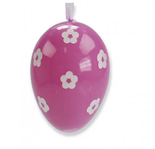Floristik24 Ovos de páscoa decorativos de plástico para pendurar 9 cm 12 unidades