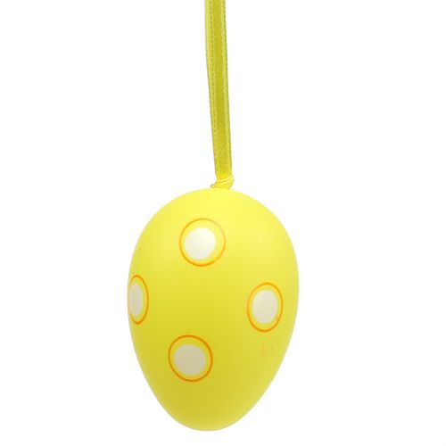 Floristik24 Cabide de plástico para ovos amarelo 6cm 12 peças