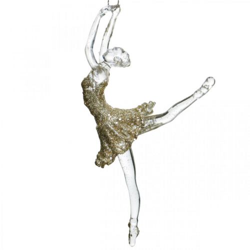Floristik24 Dançarino de cabide decorativo, decoração de árvore de natal, bailarina para pendurar H14/13cm 2 pçs