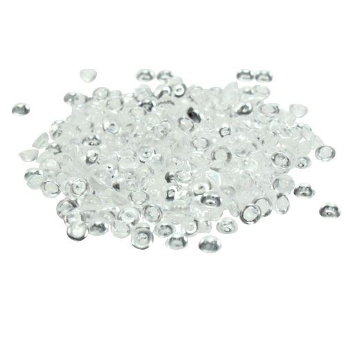 Floristik24 Gotas de orvalho decorativas transparentes 4mm 130g