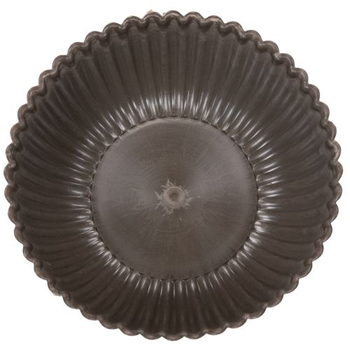 Tigela canelada, antracite, tigela decorativa, redonda, 15 cm, 2 peças | Floristik24.pt