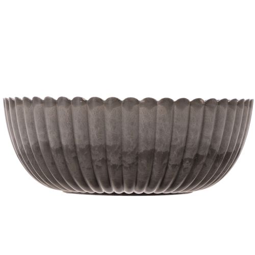 Tigela redonda com ranhuras, recipiente decorativo para arranjos florais, 20 cm, 2 peças | Floristik24.pt