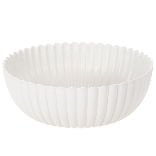Tigela decorativa canelada, tamanho grande 25cm