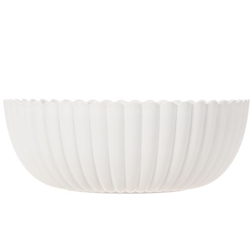 Tigela decorativa canelada, tamanho grande 25cm | Floristik24.pt