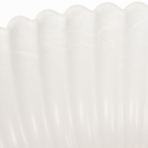 Tigela decorativa canelada, tamanho grande 25cm | Floristik24.pt