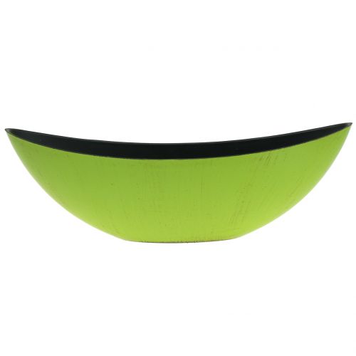Floristik24 Tigela Deco Tigela para Plantas Verde Preto 34cm x 11cm Alt.11cm