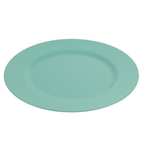Floristik24 Prato plástico Ø33cm turquesa