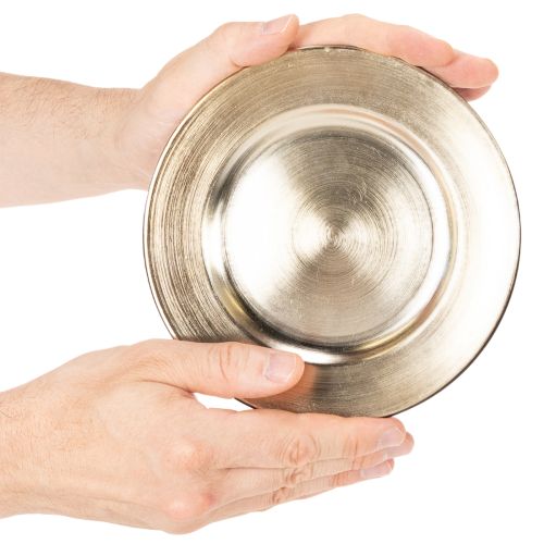 Pratos decorativos redondos pequenos e brilhantes, 17 cm, conjunto de 6 peças | Floristik24.pt