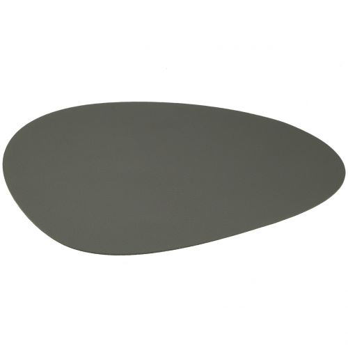 Placemat couro artificial cinza 4 unidades