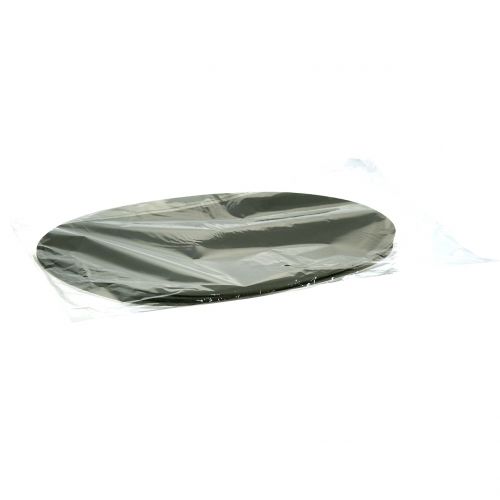 Floristik24 Placemat couro artificial cinza 4 unidades