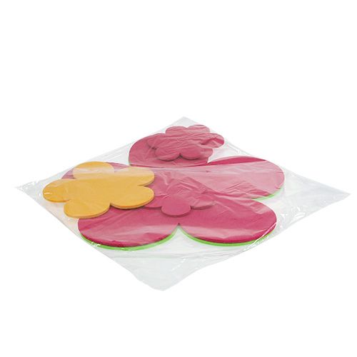 Floristik24 Placemat feltro flor multicolorida 6 unidades