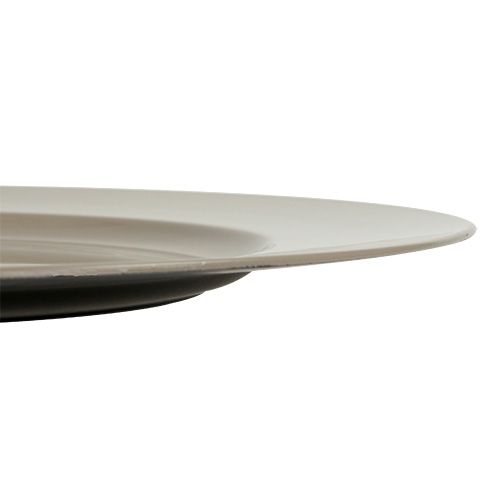 Itens Placa carregadora Ø33cm cinza platina