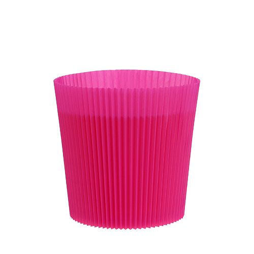 Floristik24 Punhos plissados Cerise 10,5cm 100 peças