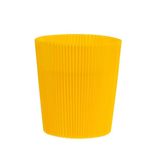 Punhos plissados amarelos 12,5 cm 100 peças