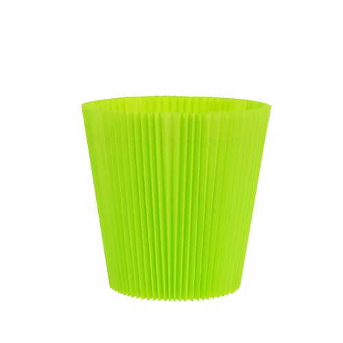 Floristik24 Punhos plissados verde claro 10,5 cm 100 peças