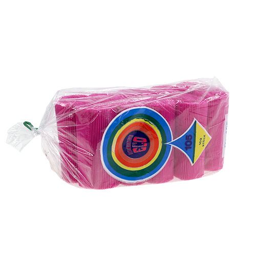 Floristik24 Punhos plissados Cerise 10,5cm 100 peças