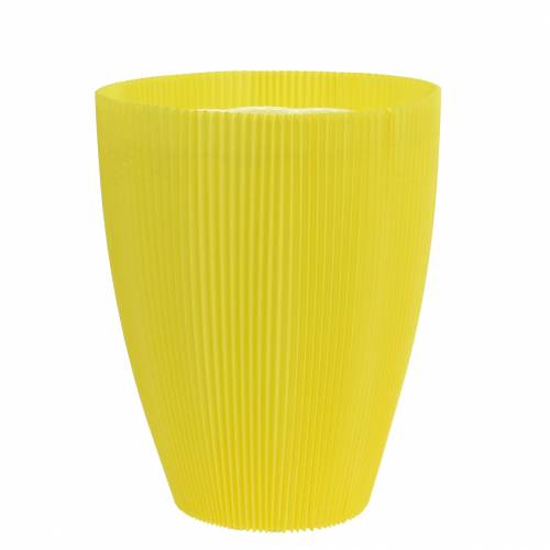 Floristik24 Punhos plissados amarelo 14,5cm (100uds.)