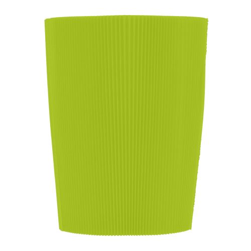 Floristik24 Punhos plissados para vasos de flores verde claro 14,5 cm 100 unidades