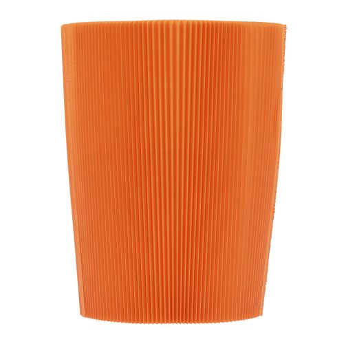 Floristik24 Punhos plissados para vasos de flores laranja 12,5 cm 100 unidades