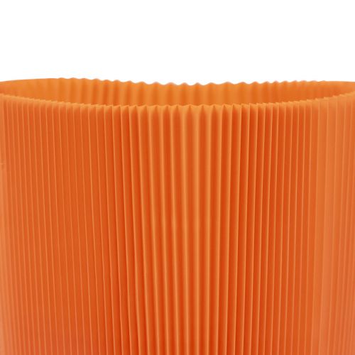 Itens Punhos plissados para vasos laranja 12,5cm 100 un