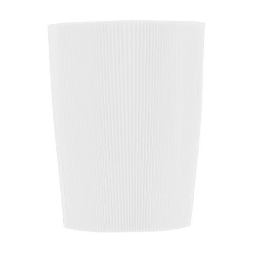 Punhos plissados para vasos de flores brancos 14,5cm 100 peças