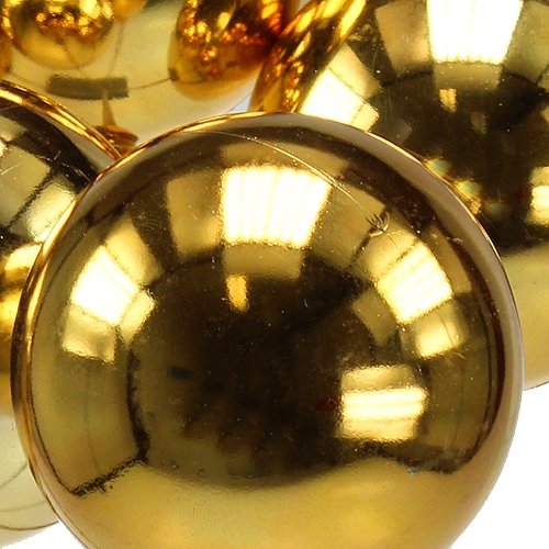 Itens Bola de natal em palito Ø6cm ouro 12 unid.