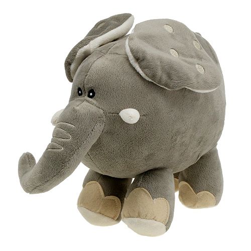 Floristik24 Elefante de pelúcia cinza 35cm