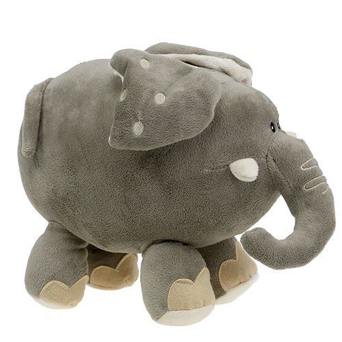 Floristik24 Elefante de pelúcia cinza 35cm
