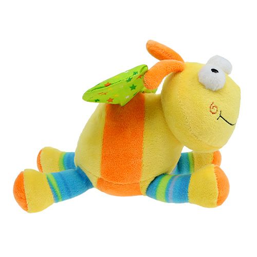 Floristik24 Borboleta de pelúcia 22,5 cm amarela