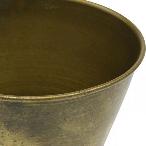 Floristik24 Vaso vintage de metal para copo em latão Ø11,5cm Alt.13,5cm