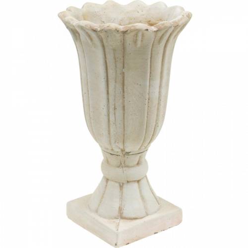 Floristik24 Plantador, xícara de tulipa, cálice decorativo, ânfora para plantar Ø14,5cm A25,5cm