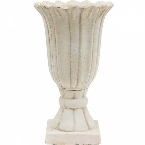 Floristik24 Plantador, xícara de tulipa, cálice decorativo, ânfora para plantar Ø14,5cm A25,5cm