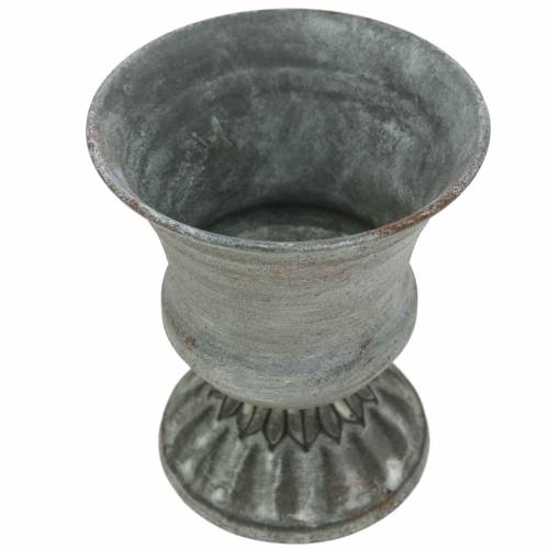 Floristik24 Taça Copo de Planta Cinza Antigo Ø7,5cm A9cm