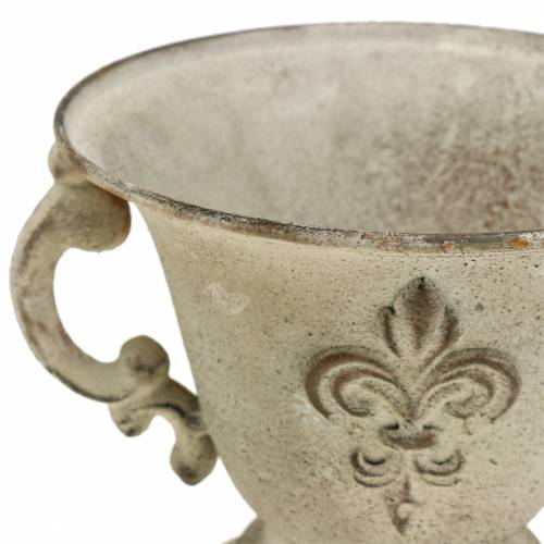 Floristik24 Taça Troféu Vintage Creme Ø15cm A13,5cm