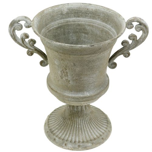 Itens Xícara antiga cinza Ø16,8cm Alt.24,8cm