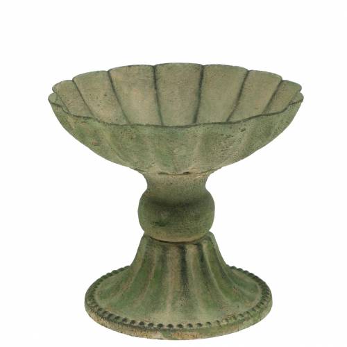 Floristik24 Taça copo verde antigo Ø13cm A11,5cm