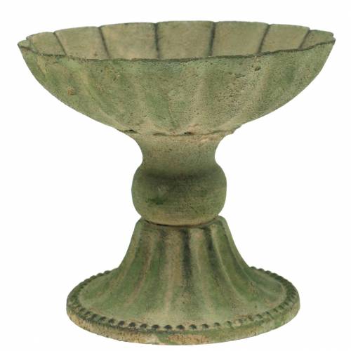 Floristik24 Taça copo verde antigo Ø13cm A11,5cm