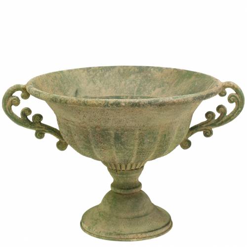 Floristik24 Taça copo verde antigo Ø26cm H20.5cm