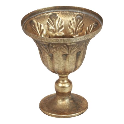 Copo vaso decoração copo de metal ouro antigo Ø13cm Alt.15,5cm